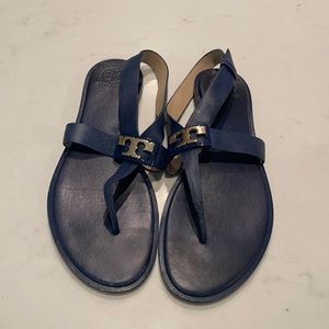 Navy Tory Burch Sandal